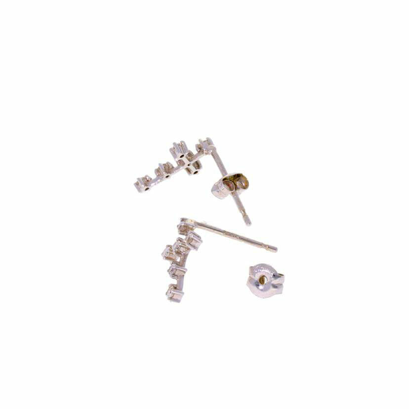 /　Ｋ１８ＷＧダイヤピアス０．１０ｃｔ//Aランク/75