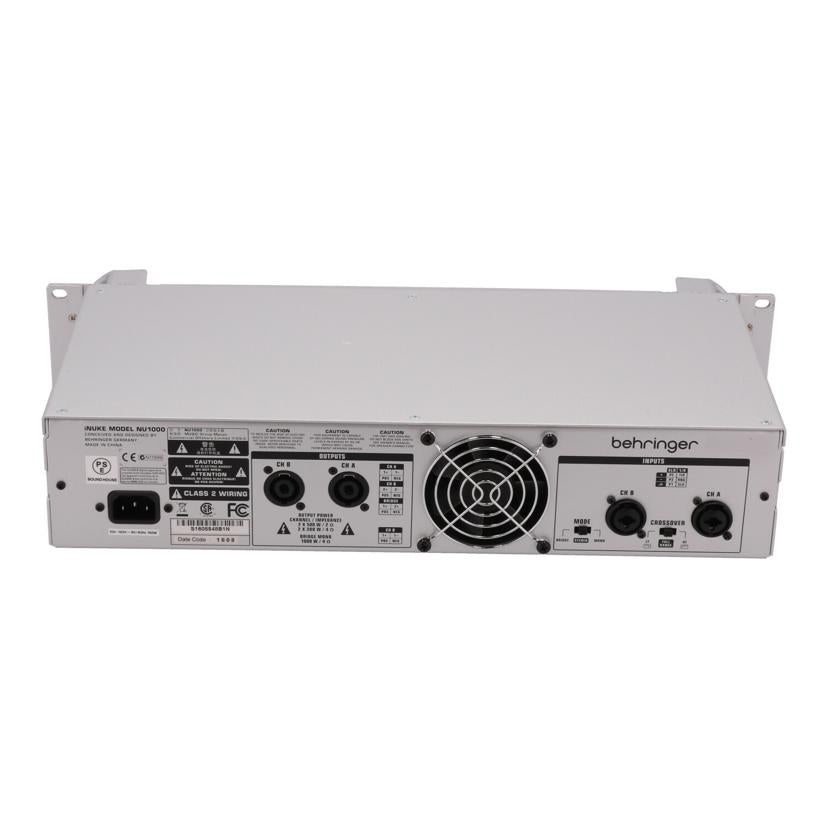 ＢＥＨＲＩＮＧＥＲ ベリンガー/デジタルパワーアンプ/iNUKE NU1000//S1605548B1N/Bランク/77