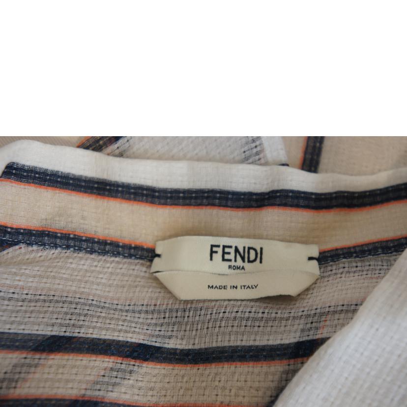 ＦＥＮＤＩ フェンディ/ボーダーシアーシャツシースルー/FS6989 A2LB//Aランク/92