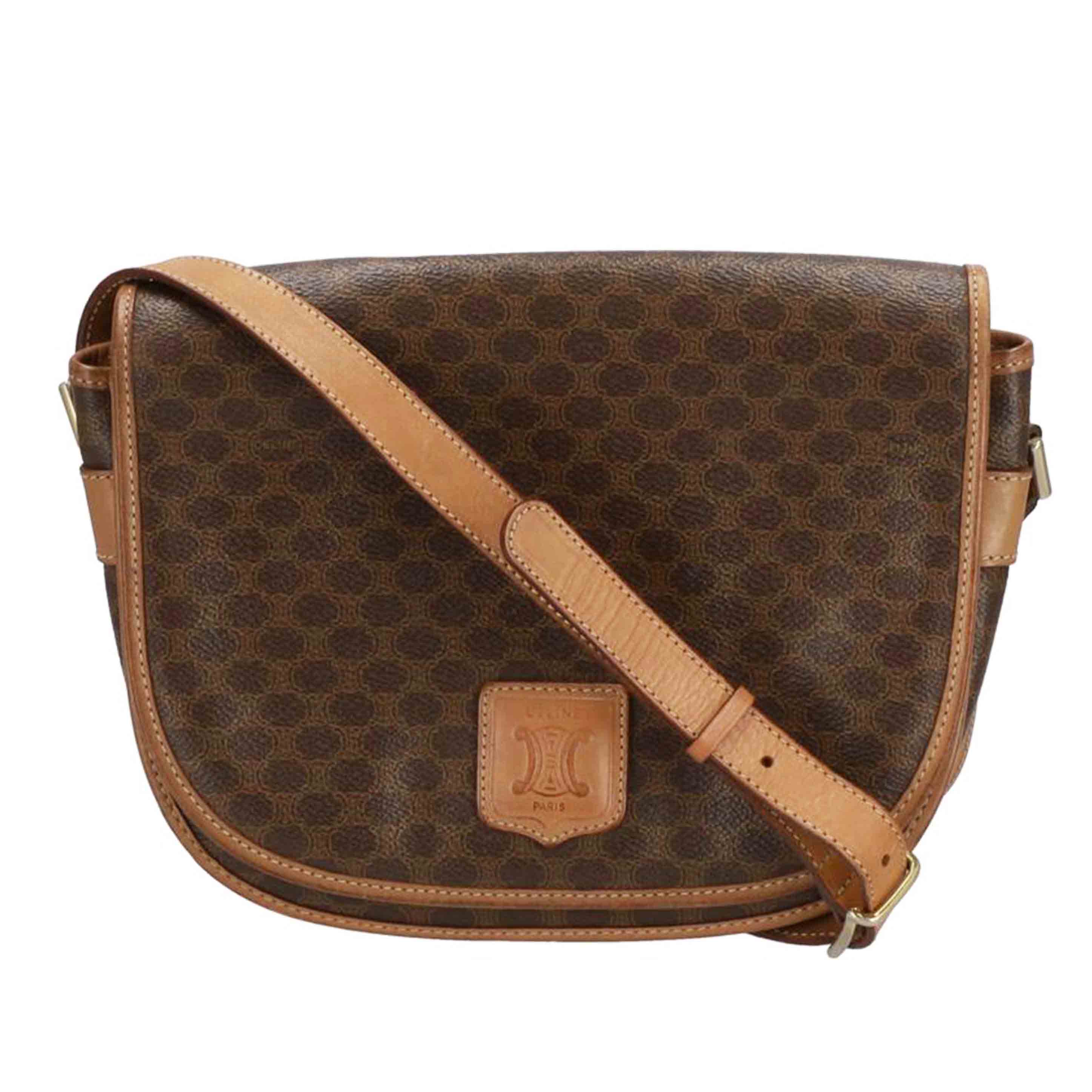 ＣＥＬＩＮＥ セリーヌ　CELINE　マカダムレザーショルダーバッグ　レディース/マカダムレザーショルダーバッグ/M14//Bランク/37