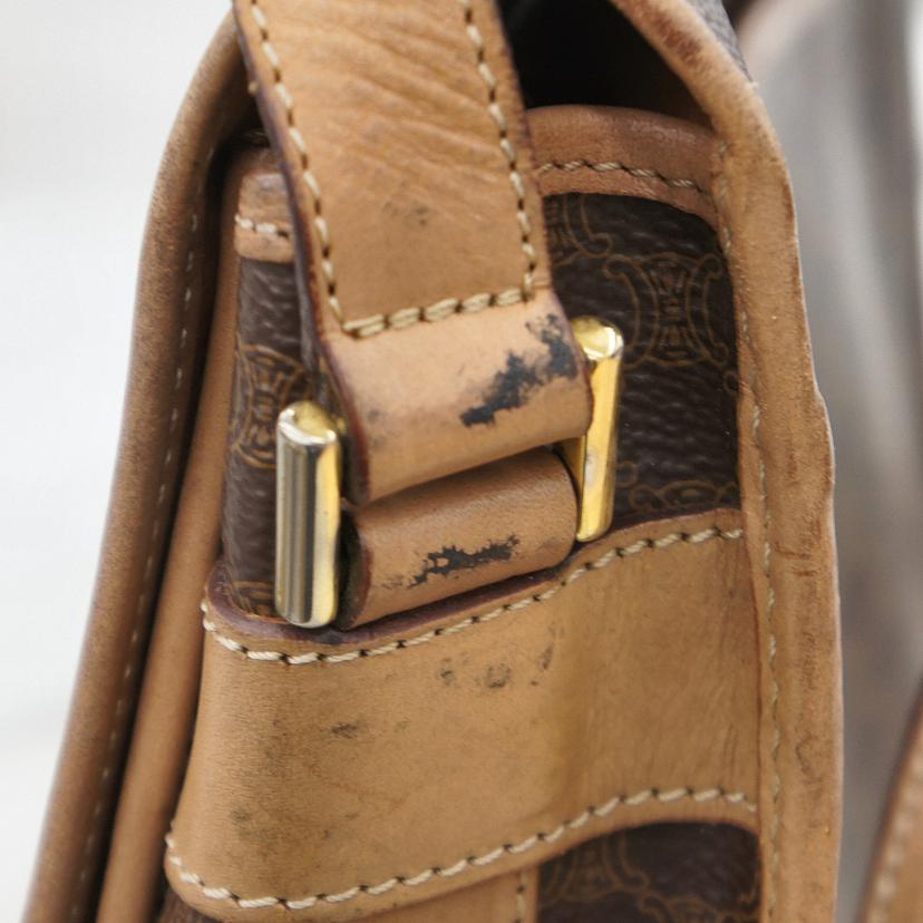 ＣＥＬＩＮＥ セリーヌ　CELINE　マカダムレザーショルダーバッグ　レディース/マカダムレザーショルダーバッグ/M14//Bランク/37