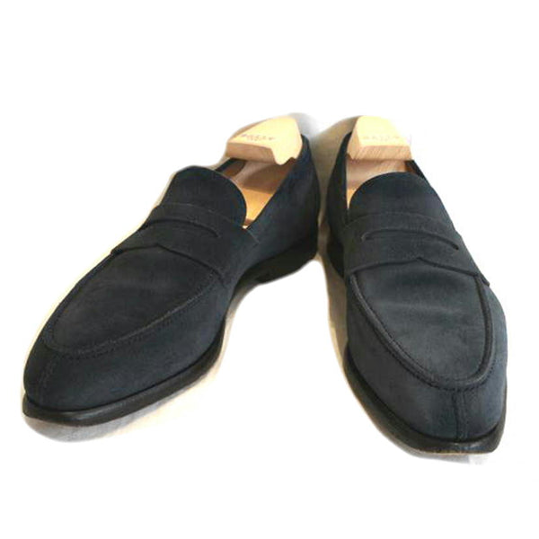 BALLY ネイビー スエード ローファー Bally スエードローファー | ブルー | FARFETCH JP