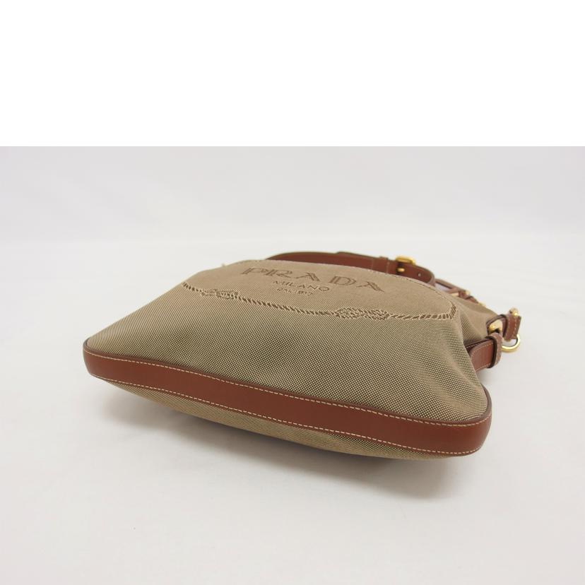 　ＰＲＡＤＡ プラダ キャンバス レザー クロスボディ/ロゴジャガード／ショルダーバッグ/BT0706//164/ABランク/04