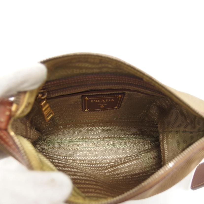 　ＰＲＡＤＡ プラダ キャンバス レザー クロスボディ/ロゴジャガード／ショルダーバッグ/BT0706//164/ABランク/04