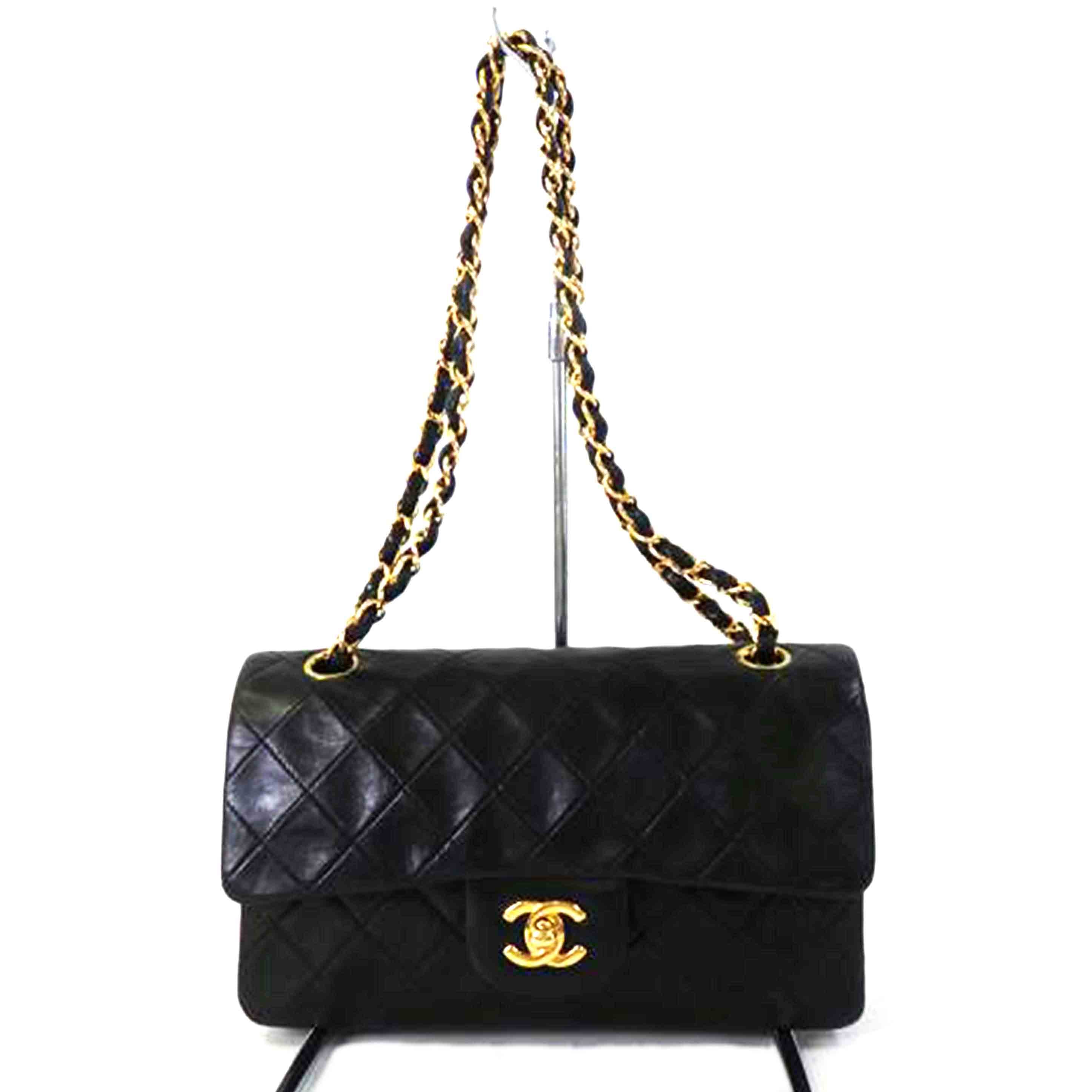 ＣＨＡＮＥＬ シャネル/マトラッセＷフラップチェーンショルダー２３／黒/A01113//515****/ABランク/84