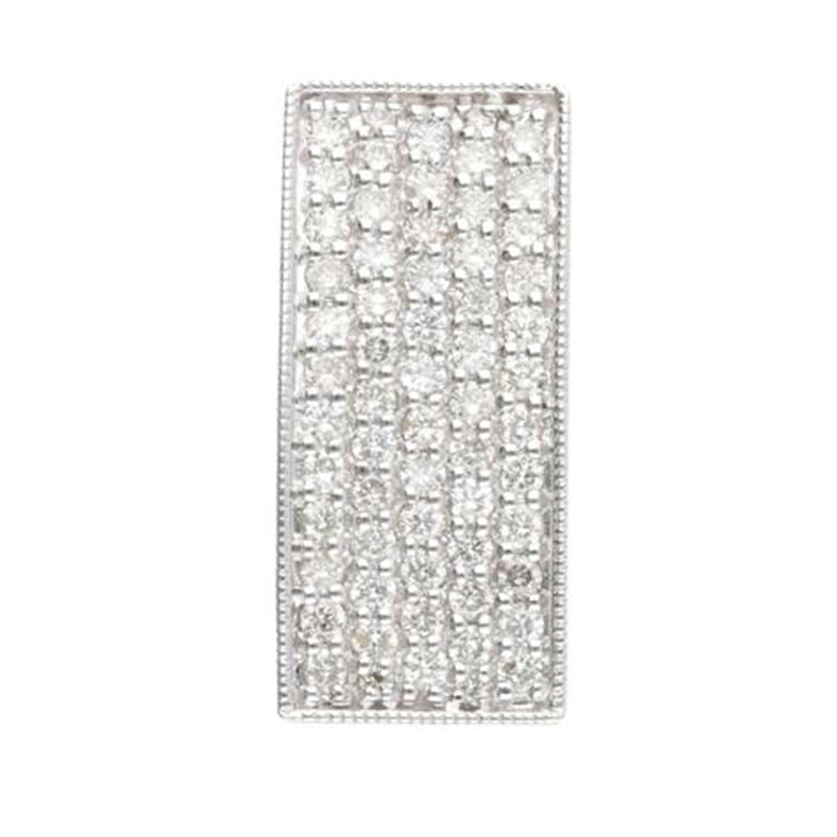 /Ｋ１８ＷＧダイヤペンダントトップ１．００//Aランク/75