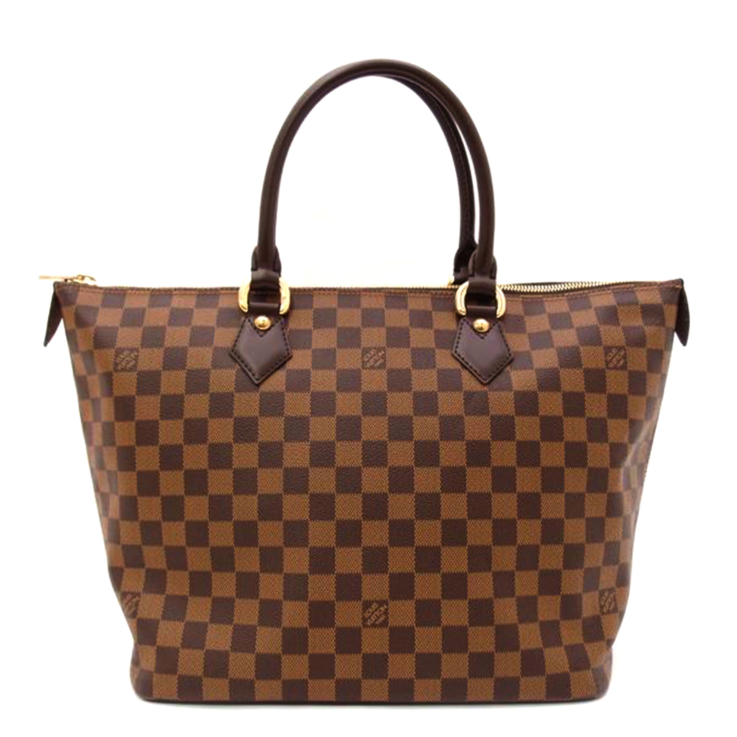 ＬＯＵＩＳ　ＶＵＩＴＴＯＮ ルイ・ヴィトン　ハンドバッグ　市松模様　ブラウン　レディース/サレヤＭＭ／ダミエ・エベヌ/N51182//FL1015/SAランク/69