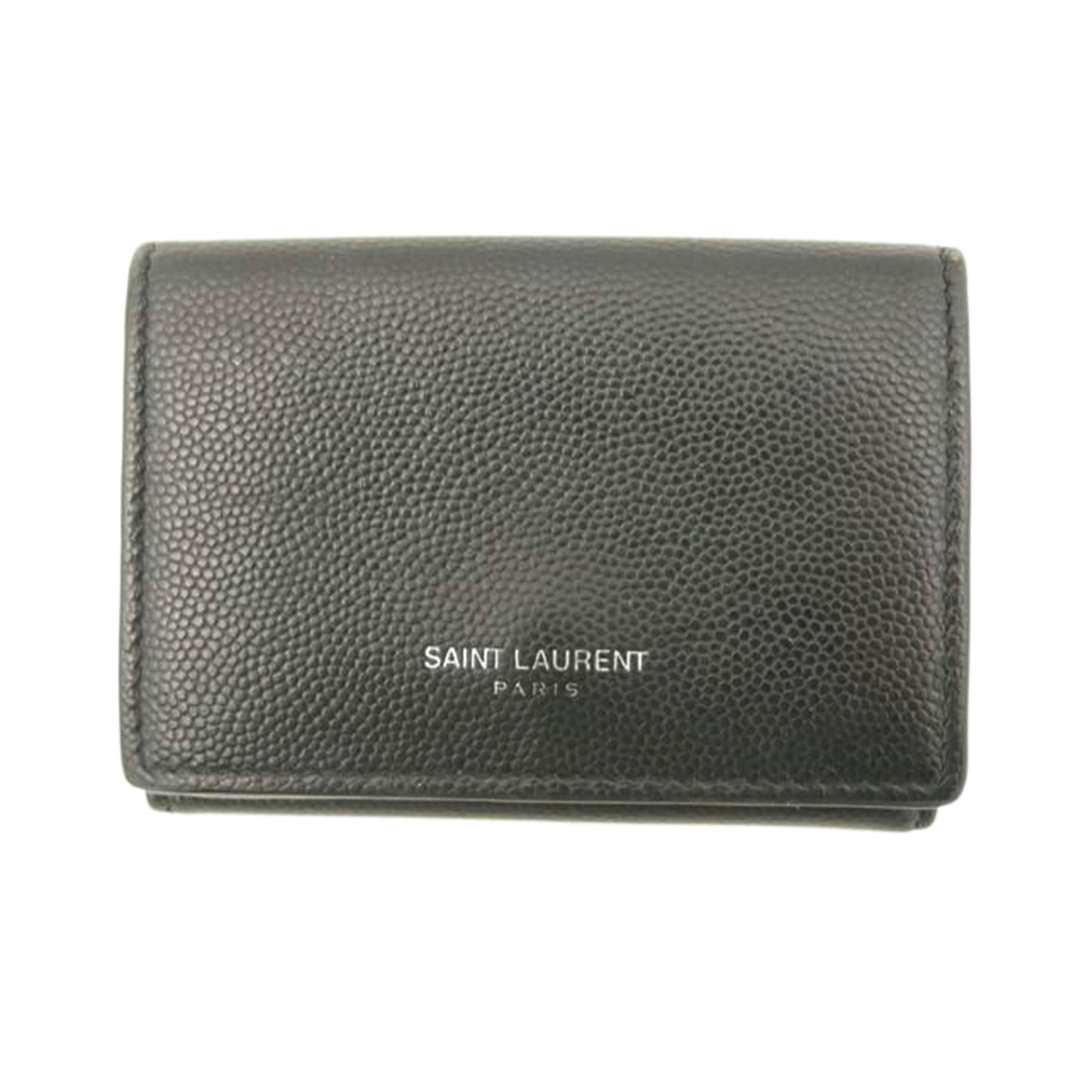 ＳＡＩＮＴ　ＬＡＵＲＥＮＴ サンローラン/カーフレザー三つ折り財布/459996//ABランク/69