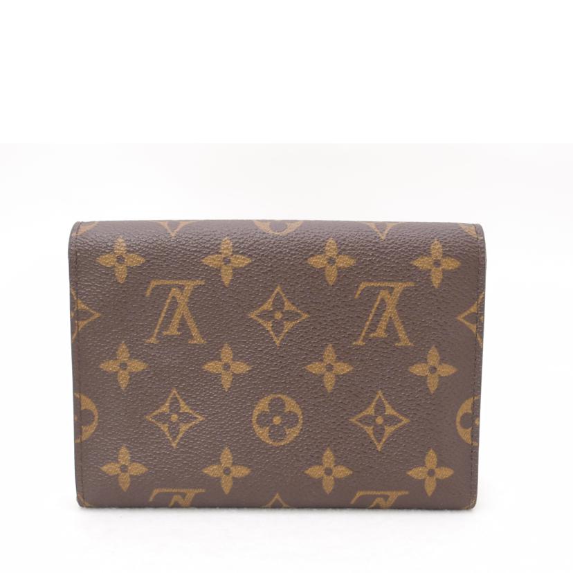 LOUIS VUITTON ルイ・ヴィトン/三つ折り財布 茶/ポルトトレゾール・エテュイパピエ/モノグラム/M61202/SP0***/ABランク/69