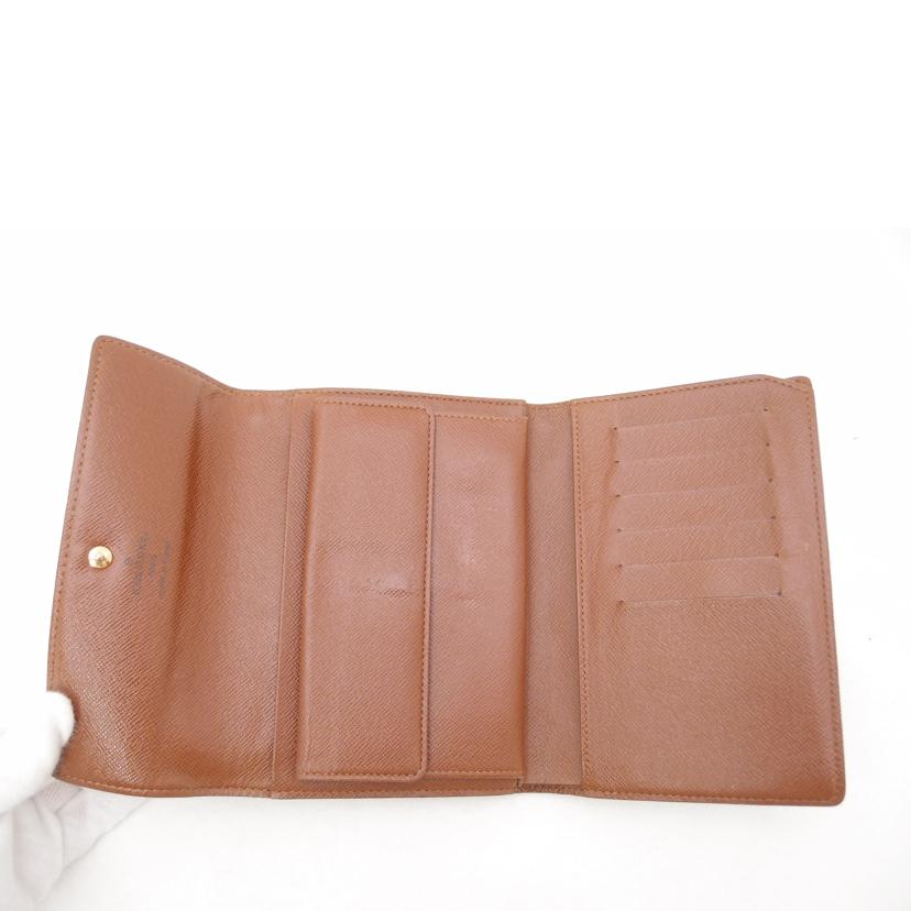 ＬＯＵＩＳ　ＶＵＩＴＴＯＮ ルイ・ヴィトン　ビトン　三つ折り財布　茶　/ポルトトレゾール・エテュイパピエ／モノグラム/M61202//SP0***/ABランク/69