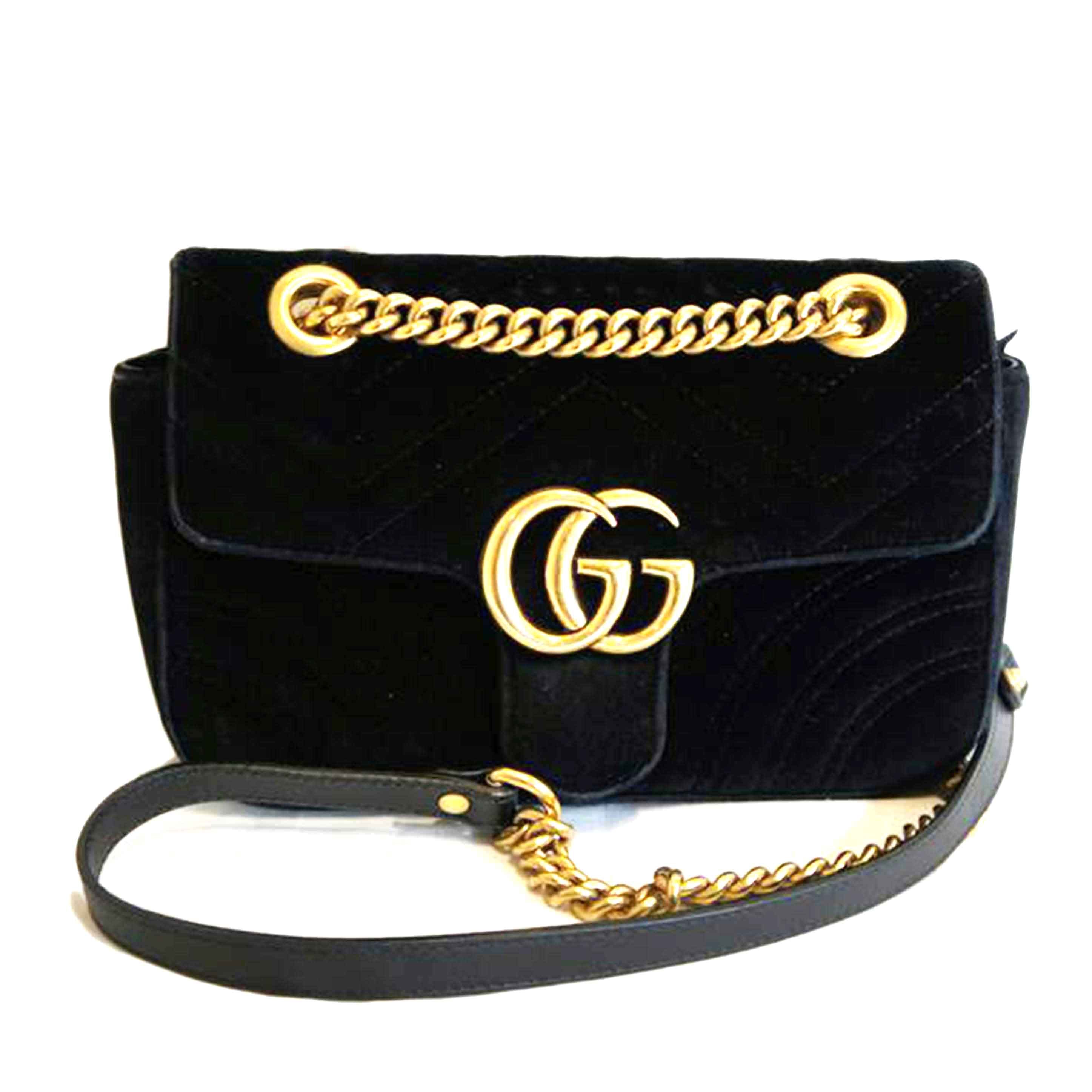 ＧＵＣＣＩ　 グッチ/ベロア２ＷＡＹチェーンショルダー/446744 //213948/ABランク/92