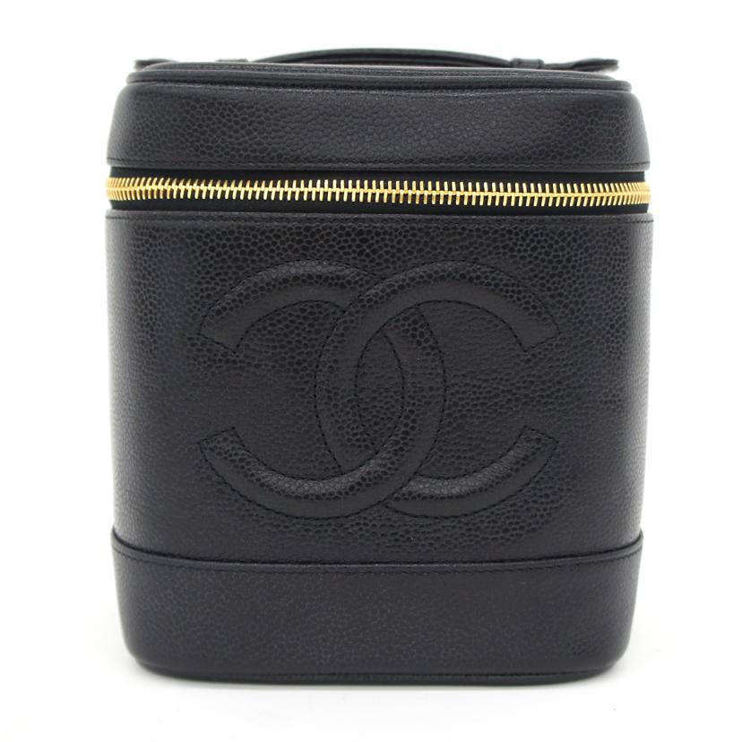 ＣＨＡＮＥＬ シャネル/ココマーク／キャビアスキンバニティ／ＧＤ金具/A01998//420****/Aランク/75