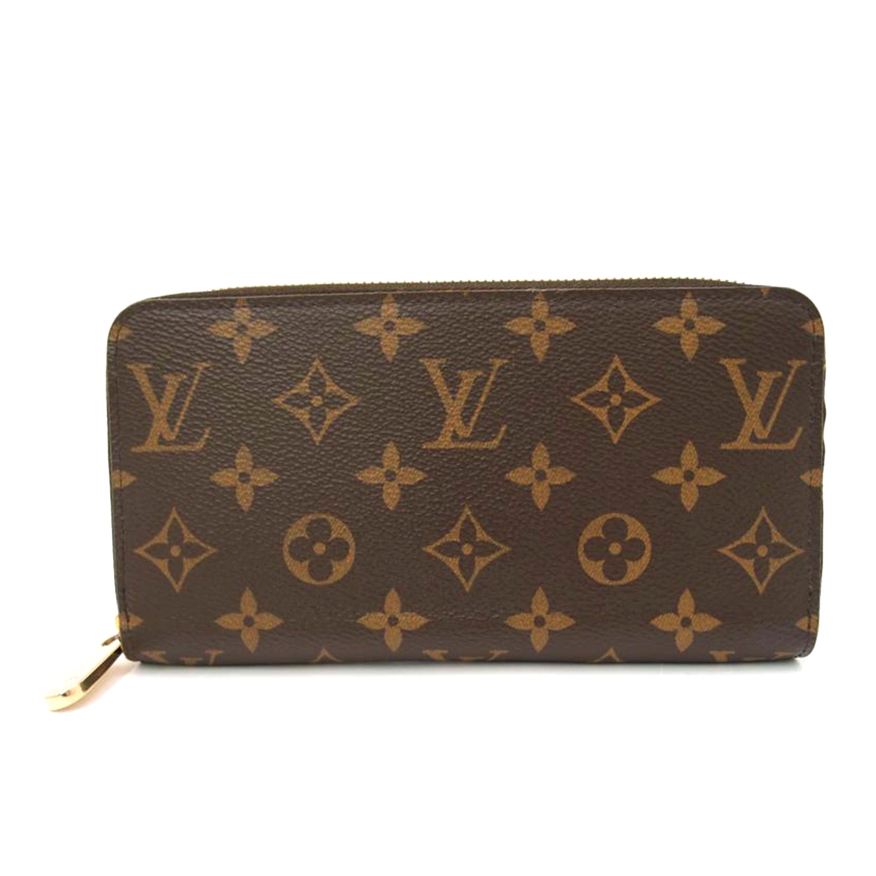 ＬＯＵＩＳ　ＶＵＩＴＴＯＮ ルイ・ヴィトン　長財布　ラウンドファスナー　ブラウン　ワインレッド/ジッピー・ウォレット／モノグラム・フューシャ/M41895//CA0179/Aランク/69