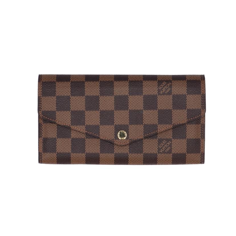 ＬＯＵＩＳ　ＶＵＩＴＴＯＮ ルイヴィトン/ポルトフォイユ・サラ／ダミエ・エベヌ/N63209//CA4***/SAランク/75