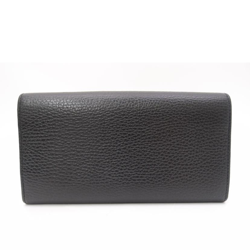 ＧＵＣＣＩ グッチ/ＧＧマーモント・レザーコンチネンタルウォレット／ブラック/456116//496085/ABランク/69