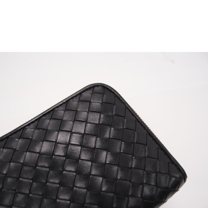 ＢＯＴＴＥＧＡ　ＶＥＮＥＴＡ ボッテガ・ヴェネタ　レザー　編み込み　黒　メンズ/イントレチャート・ラウンドファスナー長財布／ブラック//B05020738F/ABランク/69