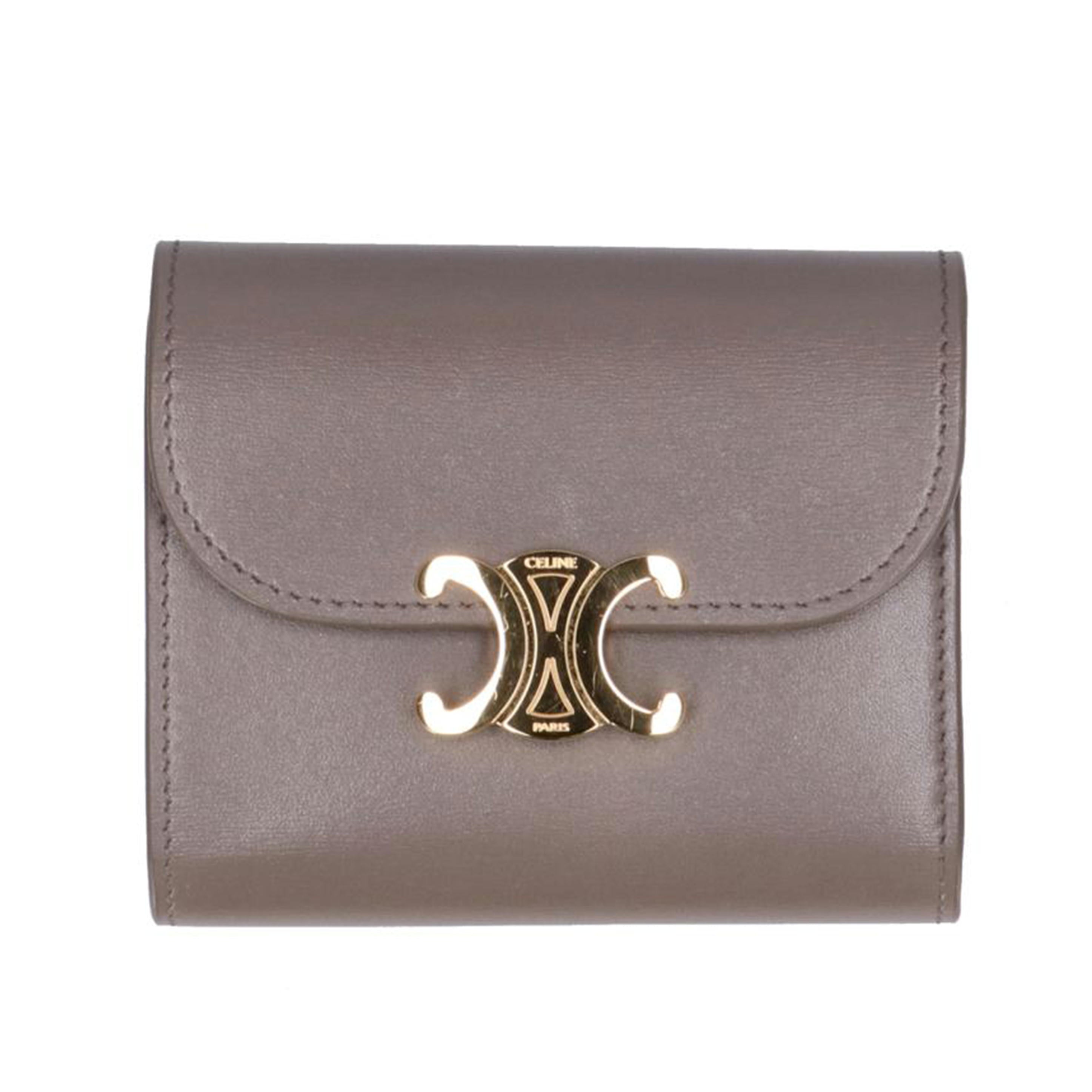 ＣＥＬＩＮＥ セリーヌ/トリオンフスモールフラップウォレット/10D783DPV.10BL//S.TG.3282/Aランク/75