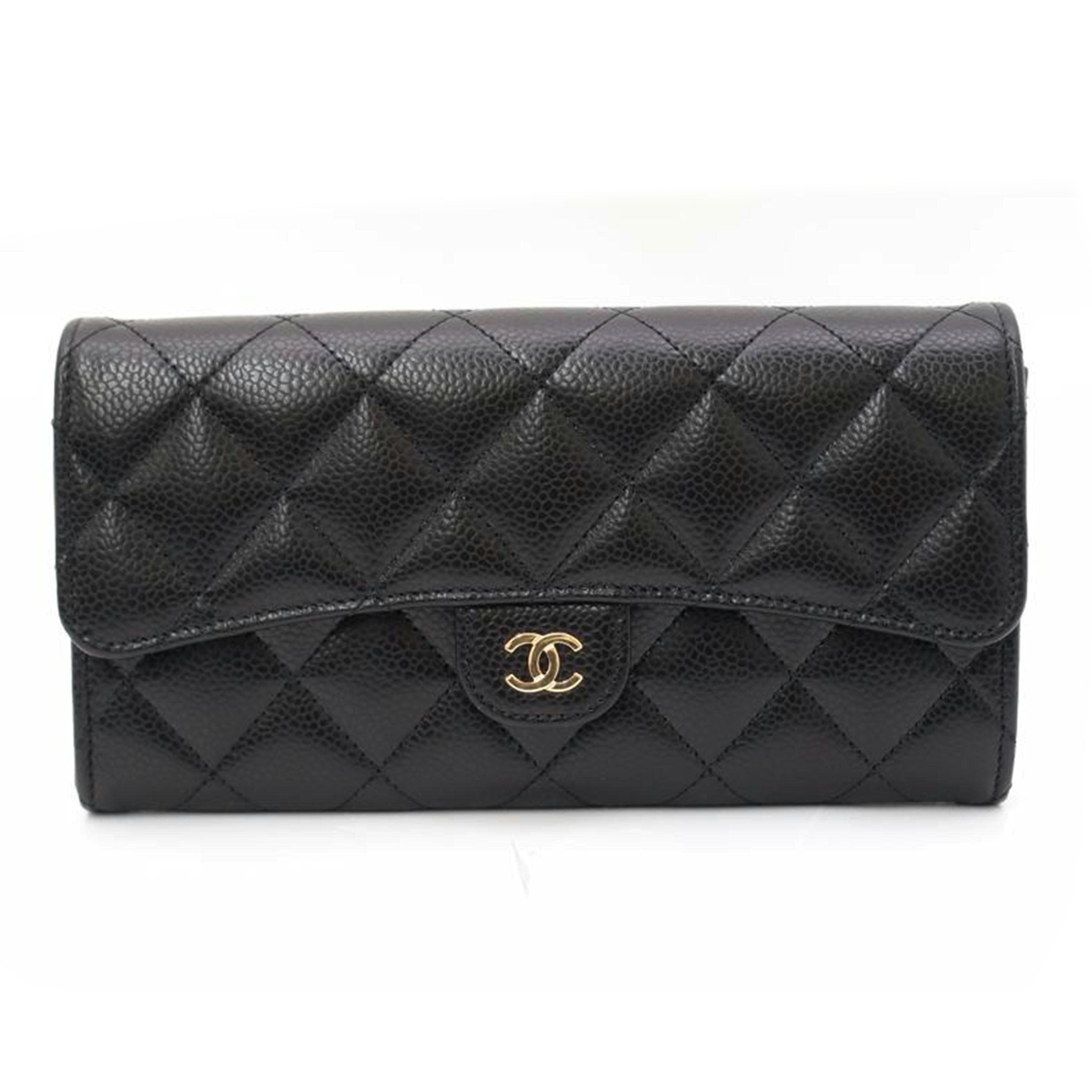 ＣＨＡＮＥＬ シャネル　長財布　ココマーク　/キャビアスキン・クラシックロングウォレット／ブラック/AP0241//HJJTH700/SAランク/69