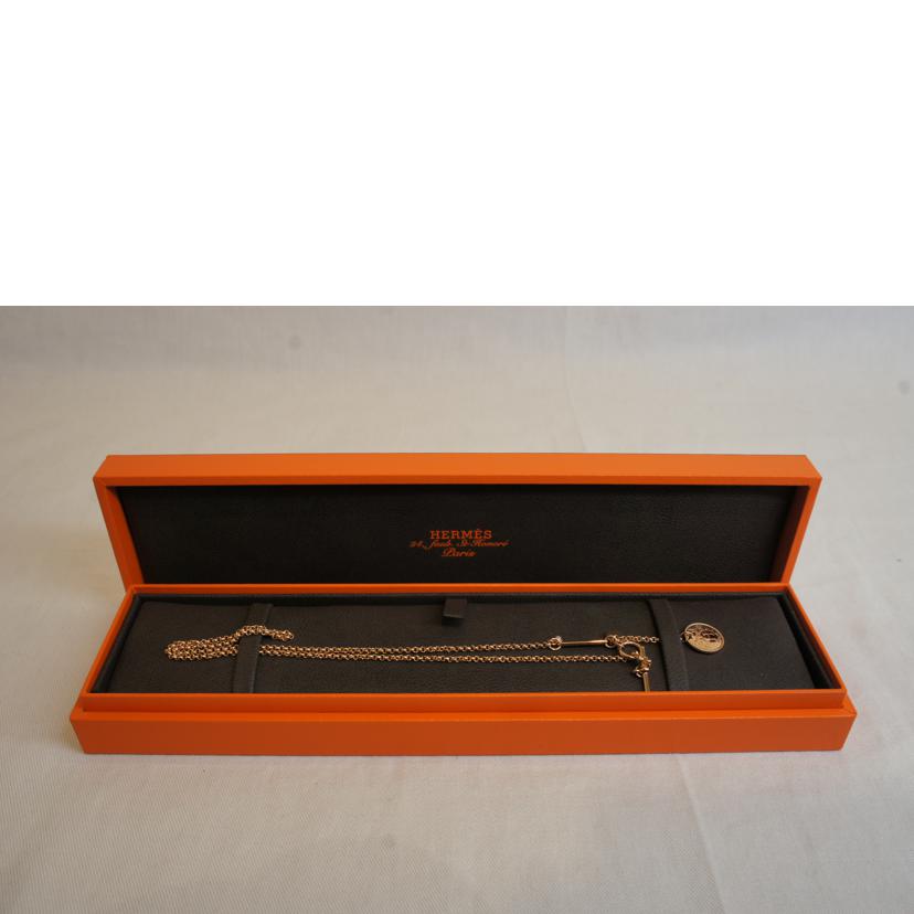 ＨＥＲＭＥＳ エルメス/Ｋ１８ＰＧエクスリブリスＰＭ／ネックレス/H120344B//22C057948/Aランク/92