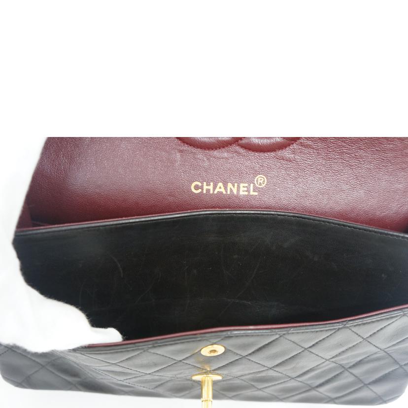 ＣＨＡＮＥＬ シャネル/マトラッセラムスキンＷフラップチェーンショルダー//4338733/ABランク/09