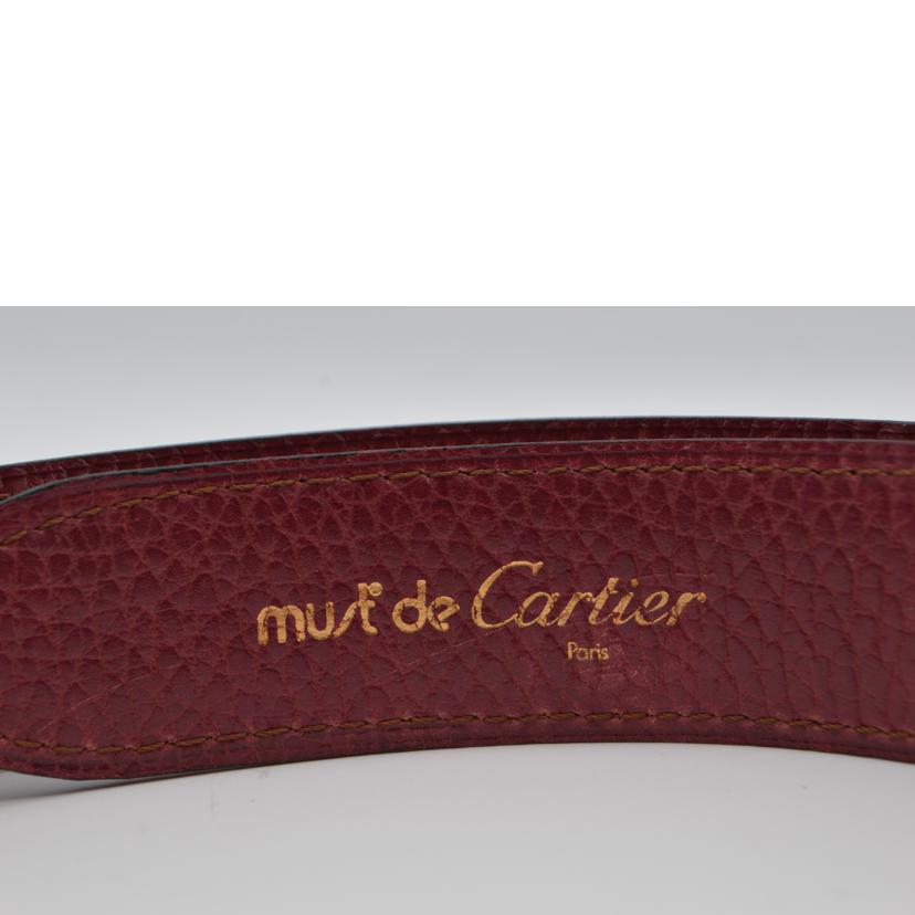 Ｃａｒｔｉｅｒ カルティエ/マストラインレザーベルト８５／ボルドー/L50000002//ABランク/89