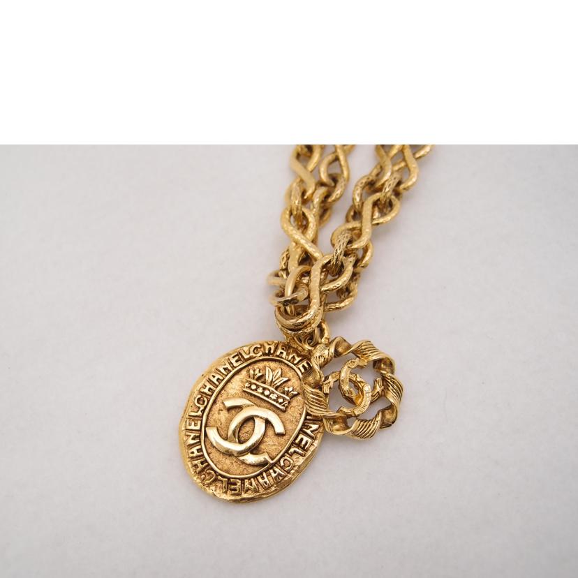 ＣＨＡＮＥＬ　 シャネル　アクセサリー　ペンダント　ヴィンテージ/Ｗチェーンココマークネックレス／ゴールド／８６ｃｍ//Aランク/69