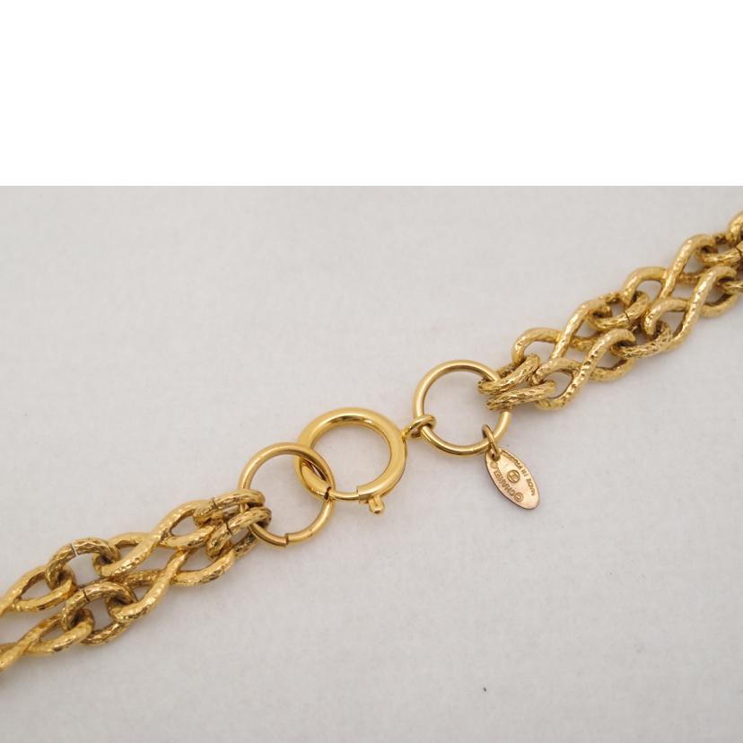 ＣＨＡＮＥＬ　 シャネル　アクセサリー　ペンダント　ヴィンテージ/Ｗチェーンココマークネックレス／ゴールド／８６ｃｍ//Aランク/69