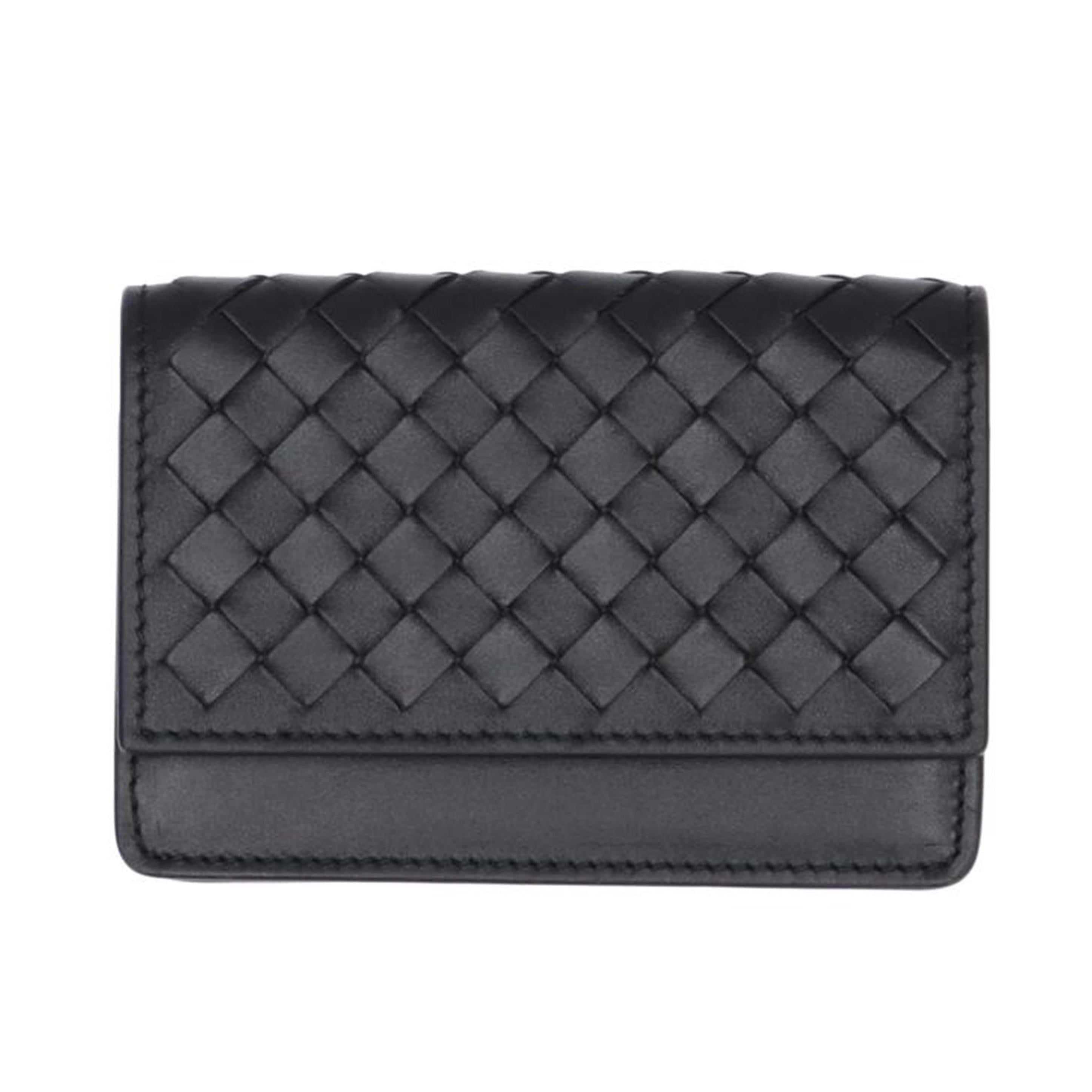 ＢＯＴＴＥＧＡ　ＶＥＮＥＴＡ ボッテガヴェネタ　財布　小物　名刺入れ　レザー　メンズ　ブラック　黒/イントレチャートカードケース//B05235458I/Aランク/75