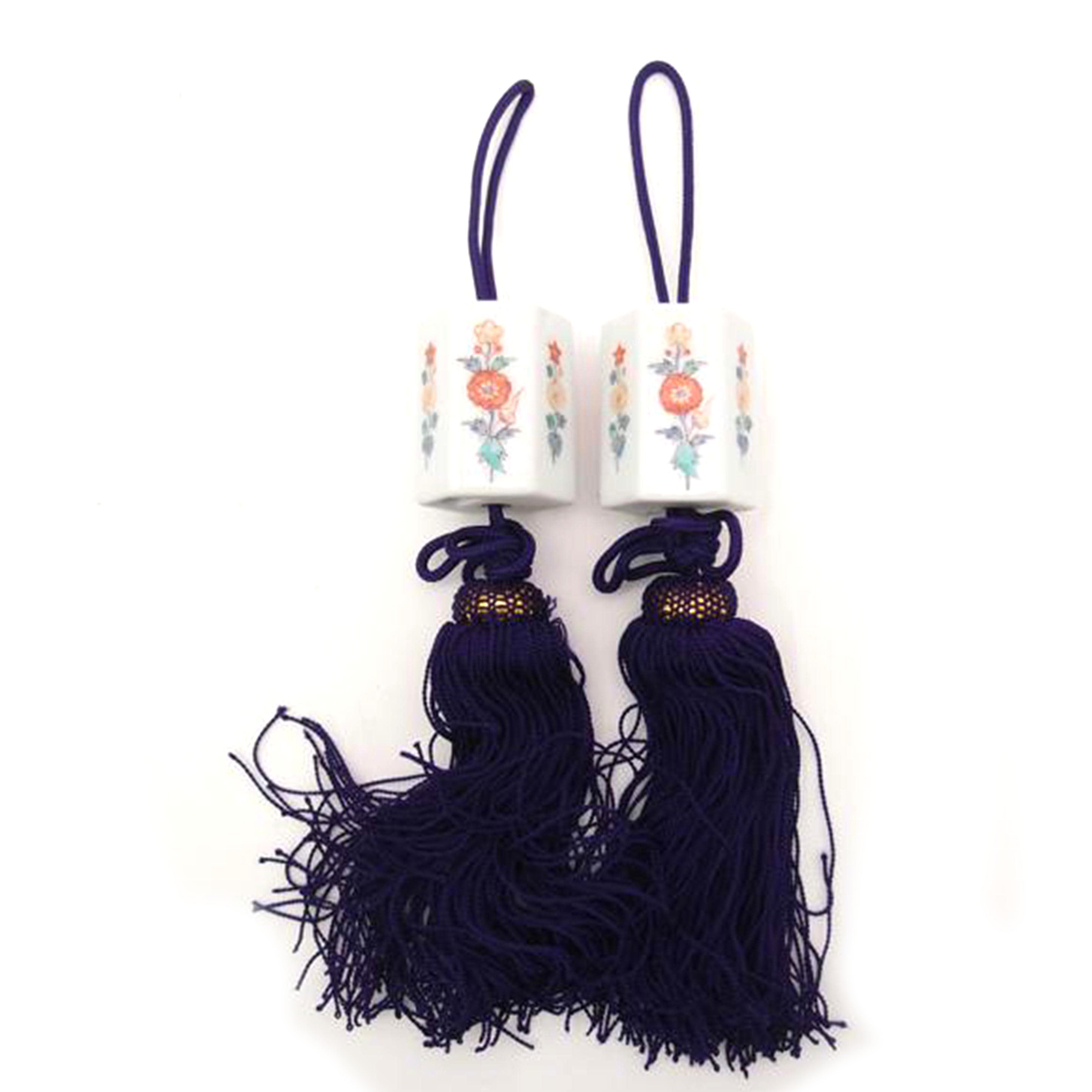 十四代 柿右衛門/錦唐花文　風鎮//Aランク/69