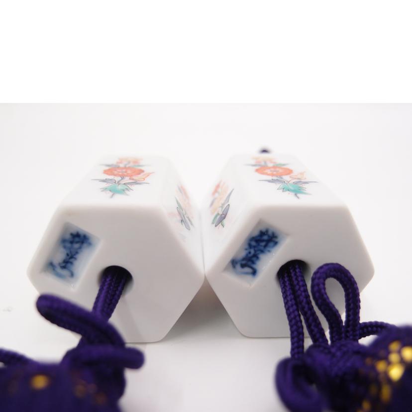 十四代 柿右衛門/錦唐花文　風鎮//Aランク/69