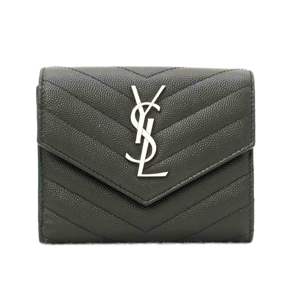 SAINT LAURENT サンローランパリ 黒 コンパクト財布 