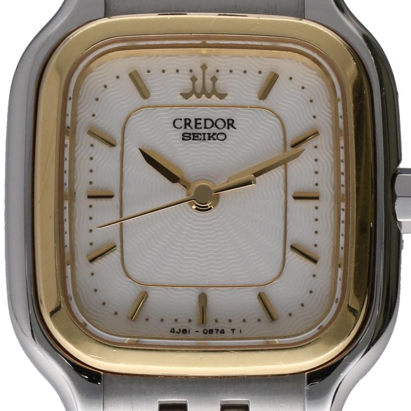 ＳＥＩＫＯ セイコー/ＣＲＥＤＯＲ・１８ＫＴベゼル／レディース／クオーツ/4J81-5A20//120106/ABランク/75