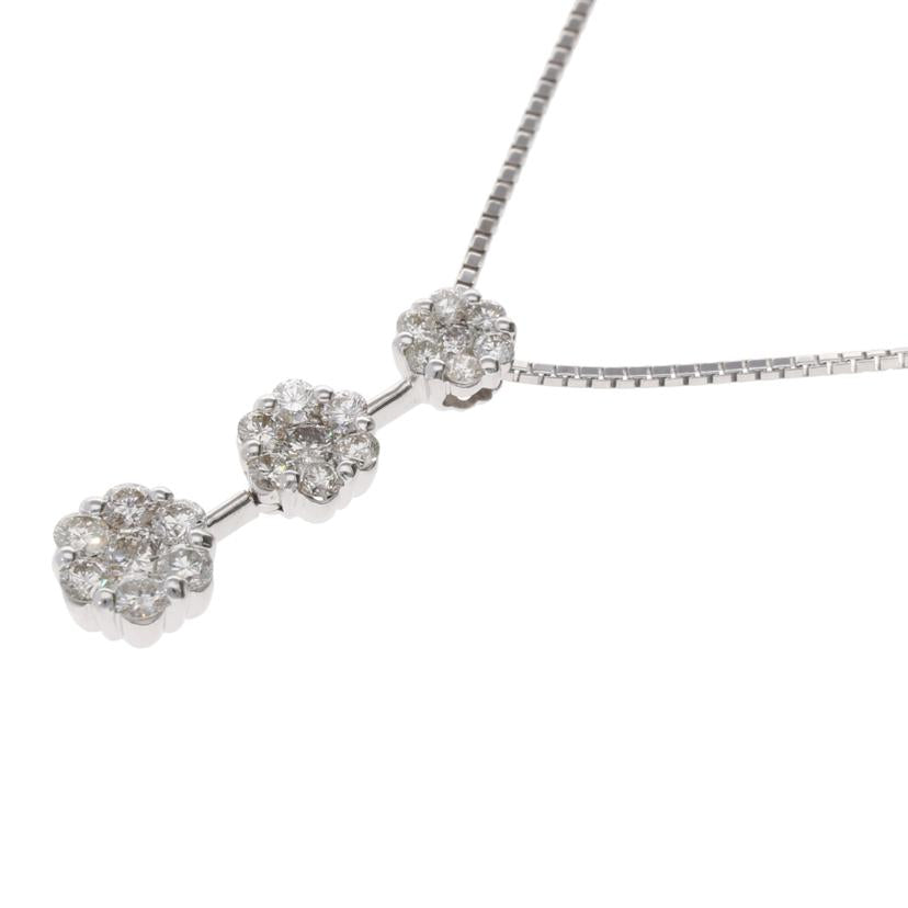 /　Ｋ１８ＷＧダイヤネックレス１．００ｃｔ//ABランク/75