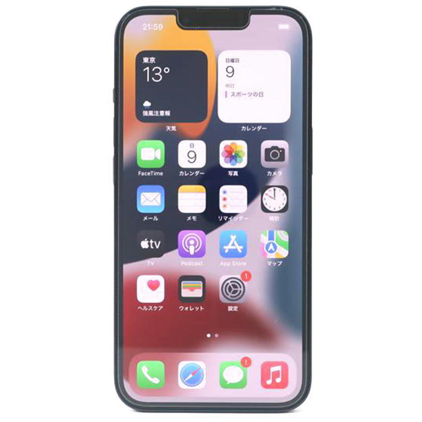 Ａｐｐｌｅ　 アップル/ｉＰｈｏｎｅ１３　１２８ＧＢ　アイフォン１３/MLNC3J//356682972713106/Aランク/65