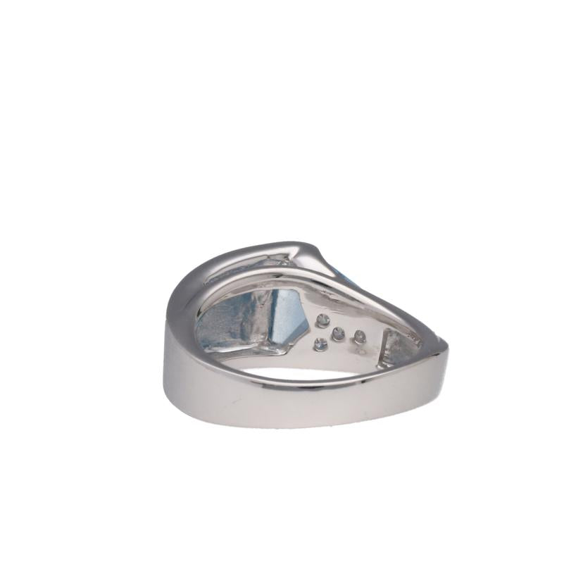 /◎　Ｋ１８ＷＧブルートパーズダイヤリング１．９７／Ｄ０．０５ｃｔ//Aランク/75