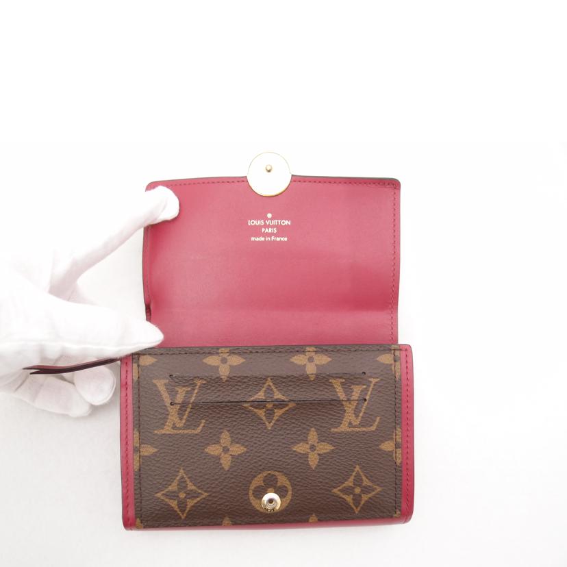 ＬＯＵＩＳ　ＶＵＩＴＴＯＮ ルイヴィトン　ビトン　二つ折り財布　コンパクト財布　ピンク　レディース　フラワー　Ｌ字ファスナー財布/ポルトフォイユ・フロールコンパクト／フューシャ/M64588//SP3***/Aランク/69