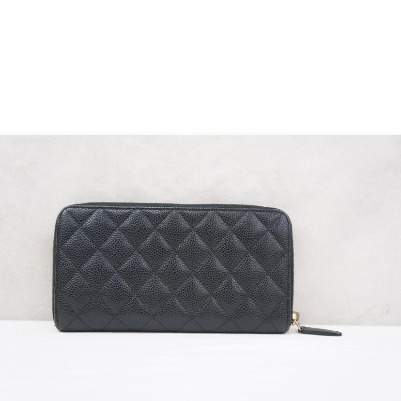 ＣＨＡＮＥＬ シャネル/マトラッセキャビアスキンラウンドファスナーウォレット//21096760/ABランク/67