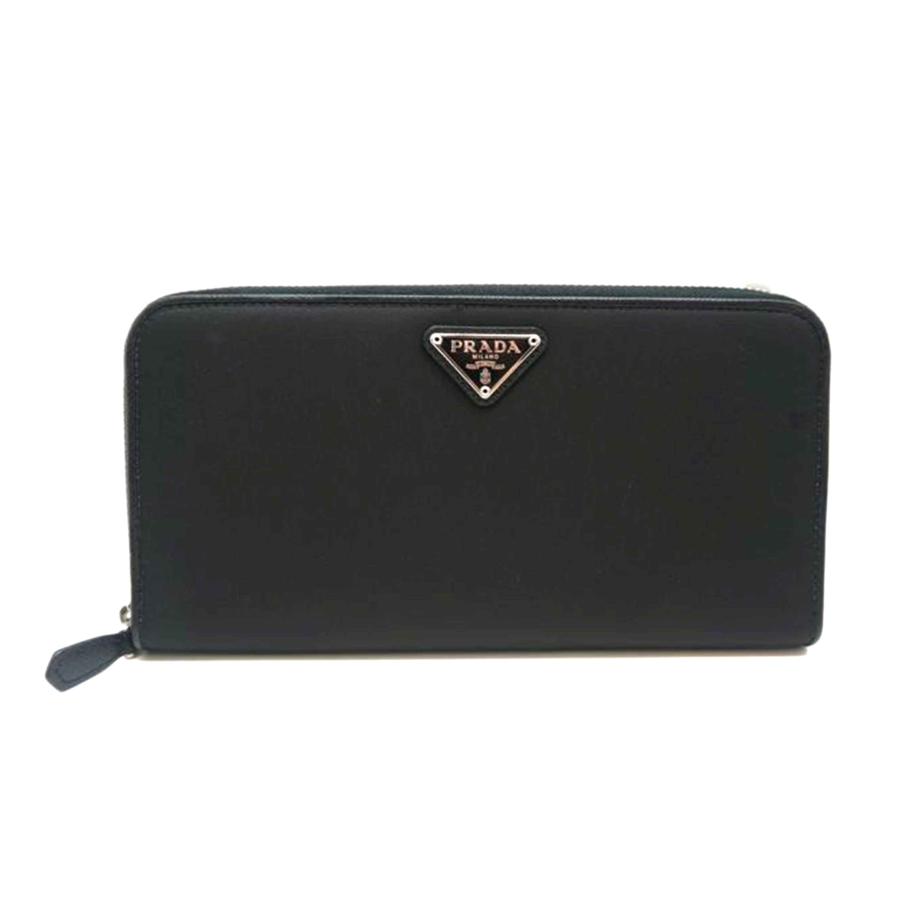 ＰＲＡＤＡ プラダ/テスートラウンドＺＩＰ長財布／黒/1ML506//85/SAランク/09