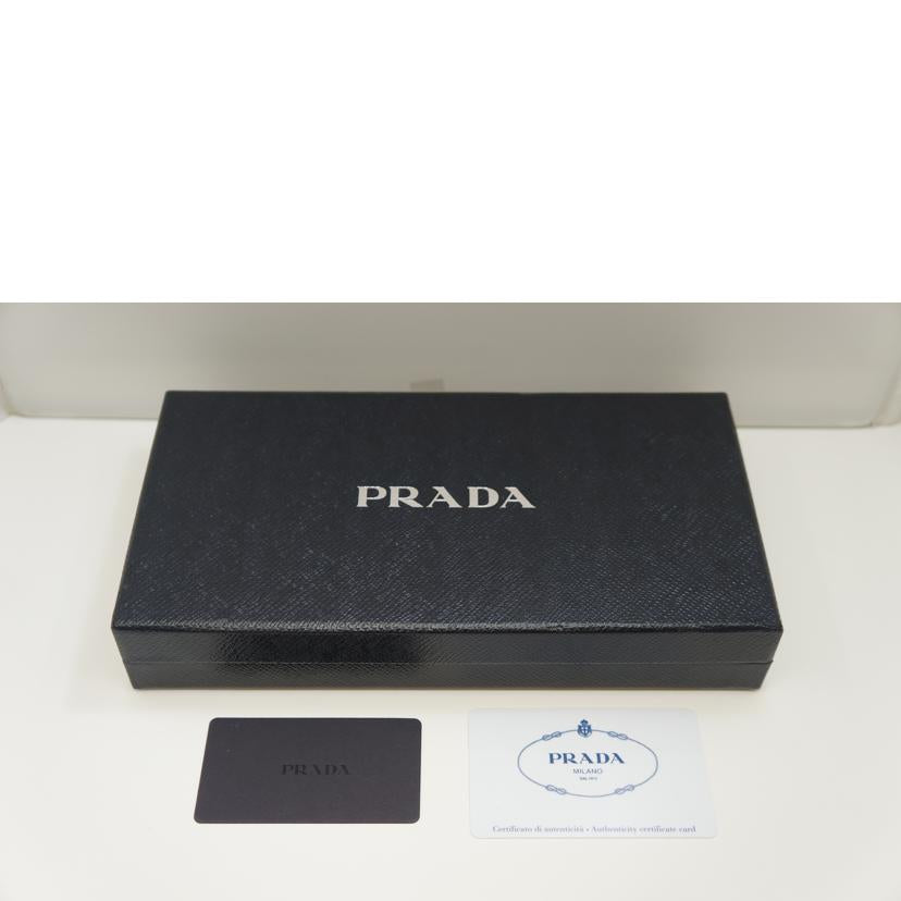 ＰＲＡＤＡ プラダ/テスートラウンドＺＩＰ長財布／黒/1ML506//85/SAランク/09