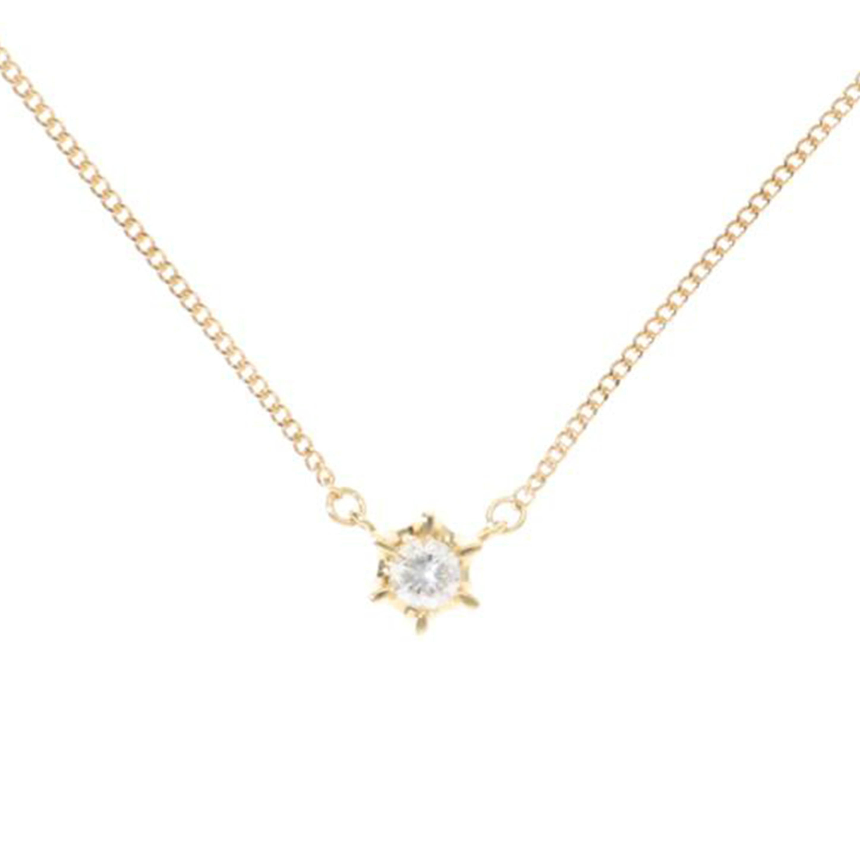 Ｋ１８/Ｋ１８ダイヤネックレス　０．２４／４４ｃｍ/2.9//0.24/Aランク/75