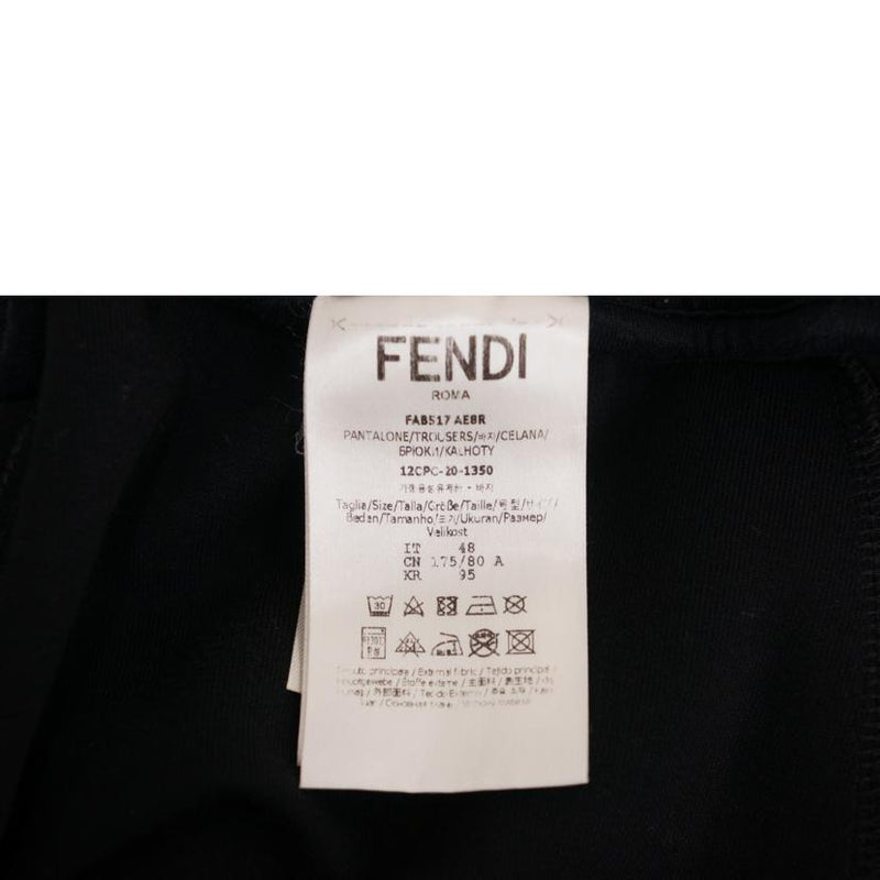 なし光沢FENDI フェンディ パンツ（その他） 48(L位) 黒(ストライプ)