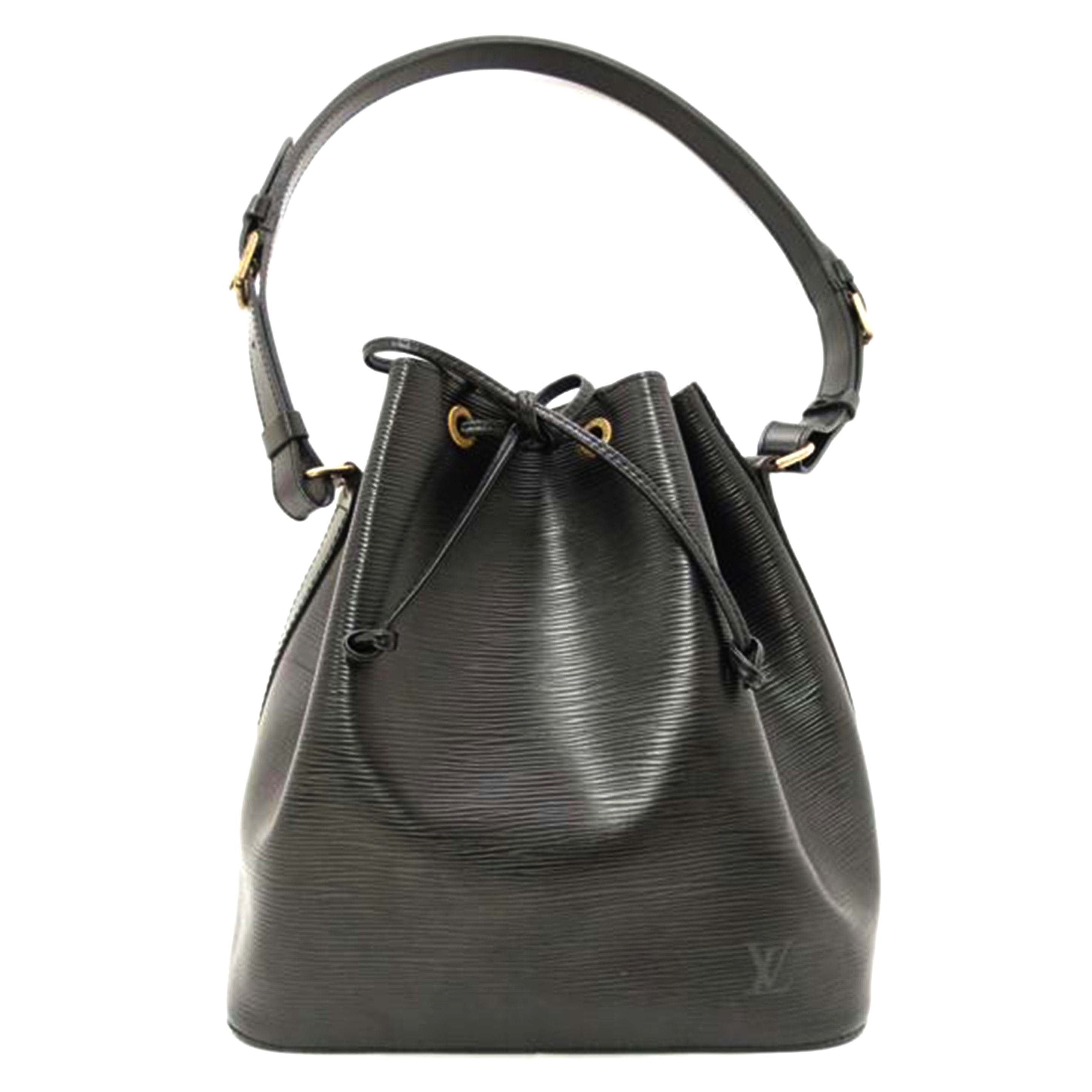 ＬＯＵＩＳ　ＶＵＩＴＴＯＮ ルイ・ヴィトン　黒　巾着ショルダー　肩掛け　レディース/プチノエ／エピ／ノワール/M59012//AR0924/ABランク/69