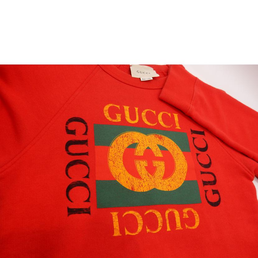 ＧＵＣＣＩ ｸﾞｯﾁ/ヴィンテージロゴトレーナー／レッド/483878//ABランク/02