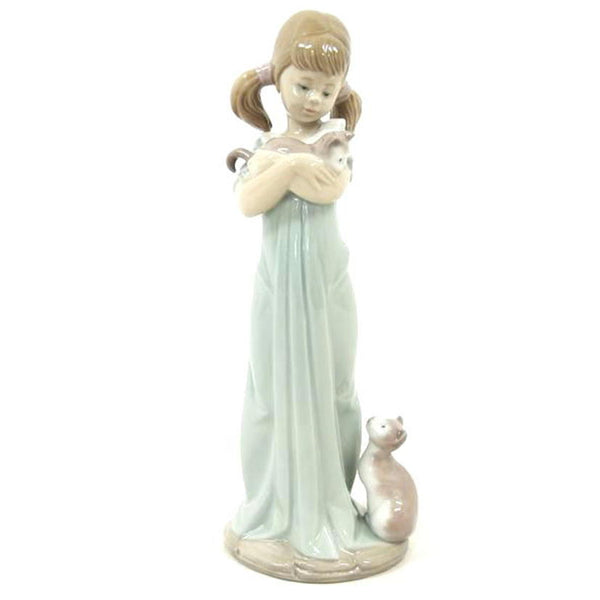 売り最安LLADRO リヤドロ 少女サラ フィギュリン 陶器 人形 観賞用 リヤドロ