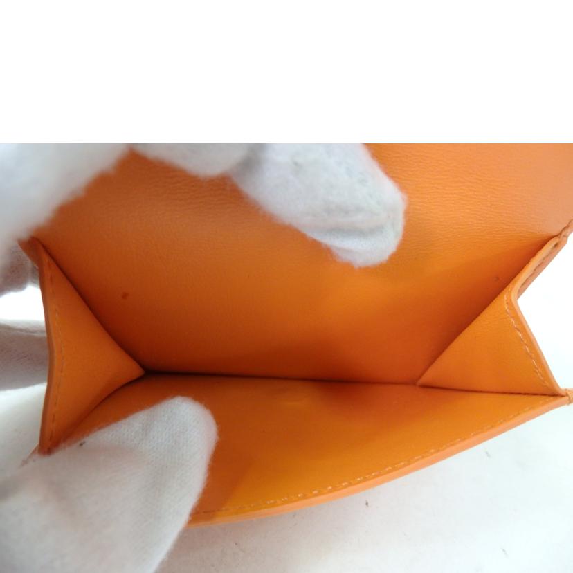 ＢＯＴＴＥＧＡ　ＶＥＮＥＴＡ ボッテガヴェネタ/イントレチャート３つ折り財布／オレンジ//Aランク/84