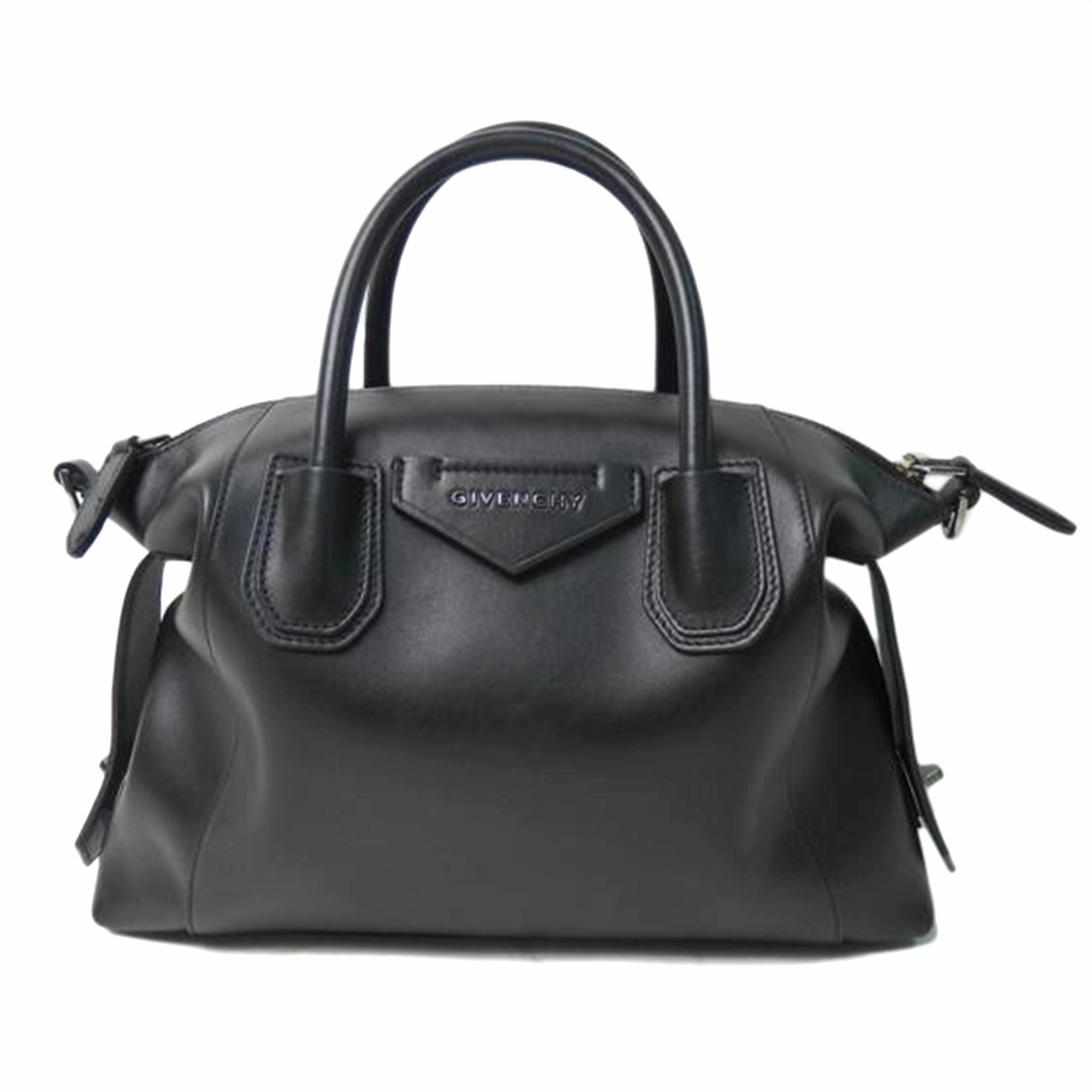 GIVENCHY ジバンシー　日本製　牛革ハンドバッグ　新品　★4831M GIVENCHY ジバンシー ロゴ金具 2WAY ハンドバッグ レザー