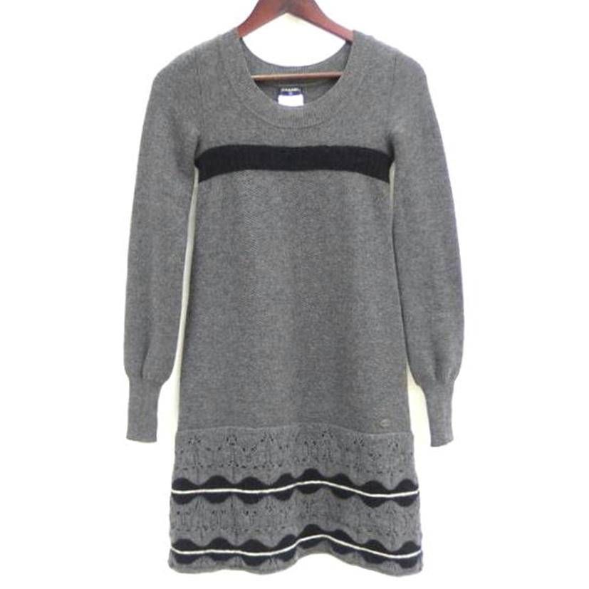 ＣＨＡＮＥＬ シャネル/ＣＨＡＮＥＬ　アルパカ混ニットワンピース/P31777K00580//ABランク/82