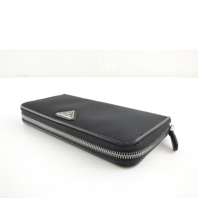 PRADA プラダ/ラウンドファスナー長財布 TESSUTO NERO/1ML506//224/Bランク/64