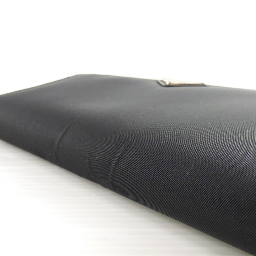 PRADA プラダ/ラウンドファスナー長財布 TESSUTO NERO/1ML506//224/Bランク/64