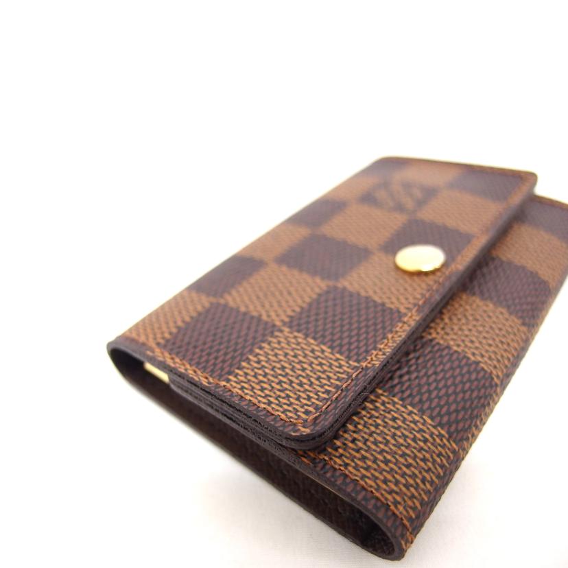 ＬＶ ルイ･ヴィトン 6連キーケース/ミュルティクレ６／ダミエ／エベヌ/N62630//CT0***/Aランク/04